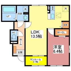 スロープ　ケイプ　押田Ⅰの物件間取画像